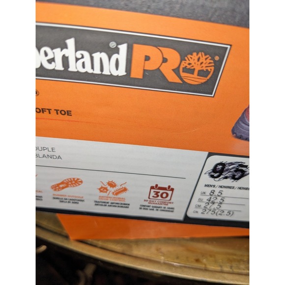 Timberland Pro Titan Brown Leather Shoe-boots Size 10 W Water & Oil Resistant - Picture 3 of 16